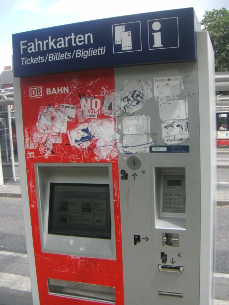 Fahrkartenautomat Mühlener Bahnhof